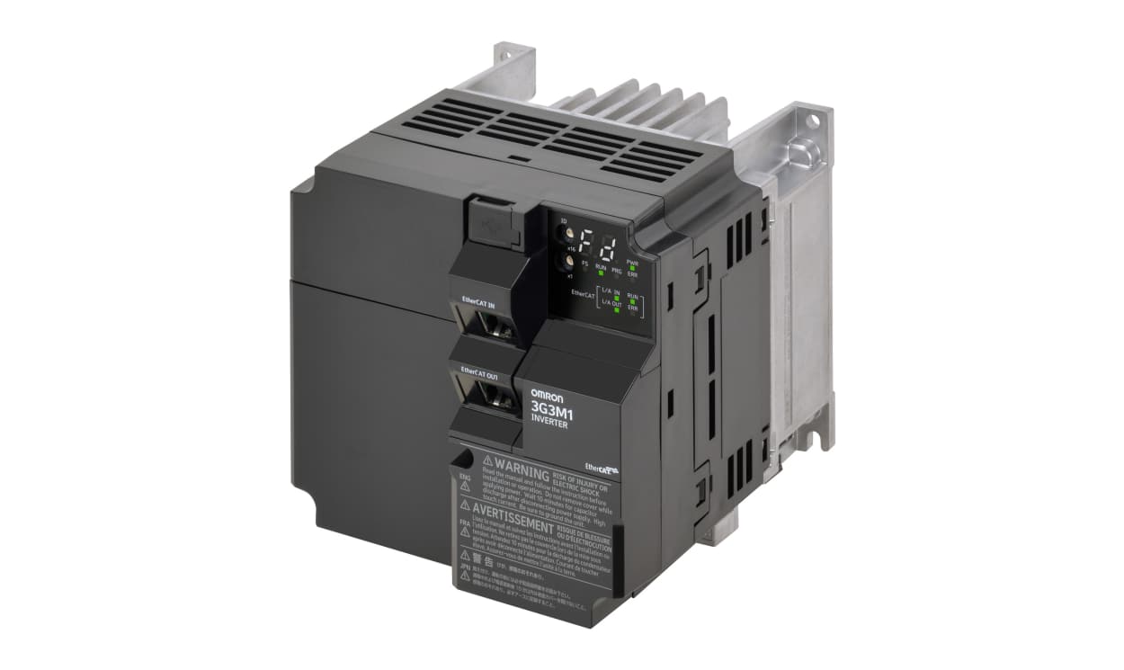 Omron 3G3M1-AB022-ECT, Variable Speed Drive, 2.2 kW, 1 Phase, 200 V ac, 12 A, M1 Series - generaltechuae