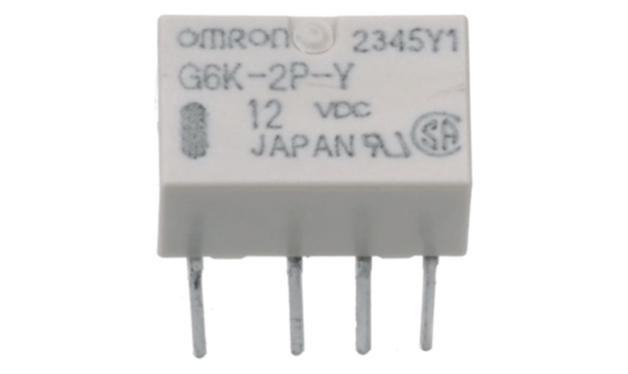 Omron G6K-2P-Y 24VDC, Surface Mount Latching Signal Relay, 24V dc Coil, 4.6A Switching Current, DPDT