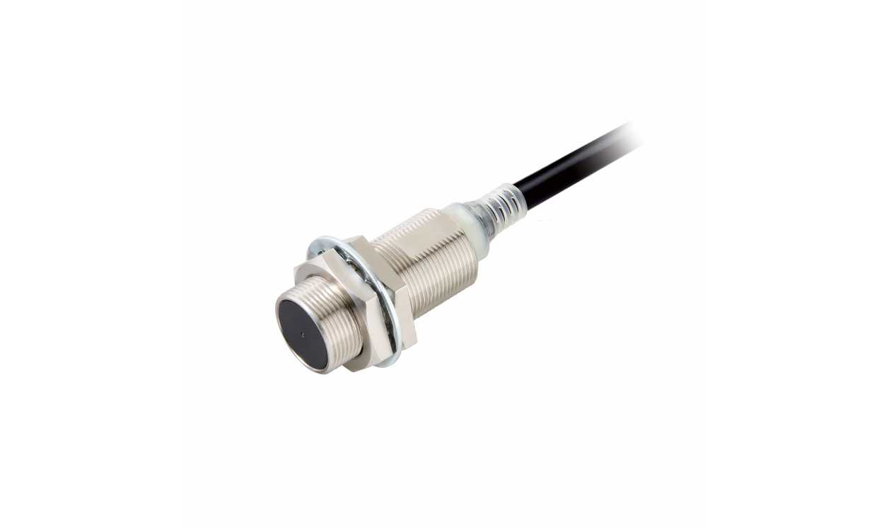 Omron E2E-X8B3D18 5M, Inductive Threaded Barrel Proximity Sensor, M18, 8 mm Detection - generaltechuae