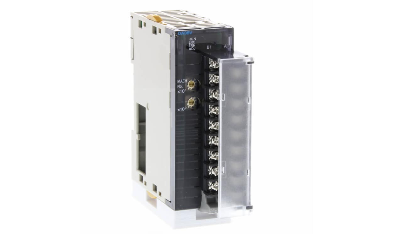 Omron CJ1W-DA08V, PLC I/O Module for Use with CJ1W Series, Analogue - generaltechuae