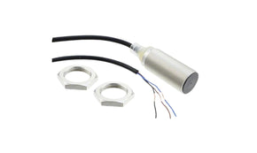 Omron E2B-M18KS08-WP-B1 5M, Inductive Threaded Barrel Proximity Sensor, M18, 8 mm Detection, PNP NO, 12 → 24 V dc