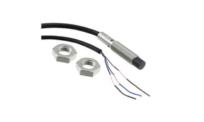 Omron E2B-S08KN04-WP-B2 5M, Inductive Threaded Barrel Proximity Sensor, M8, 4 mm Detection, PNP NC, 12 → 24 V dc