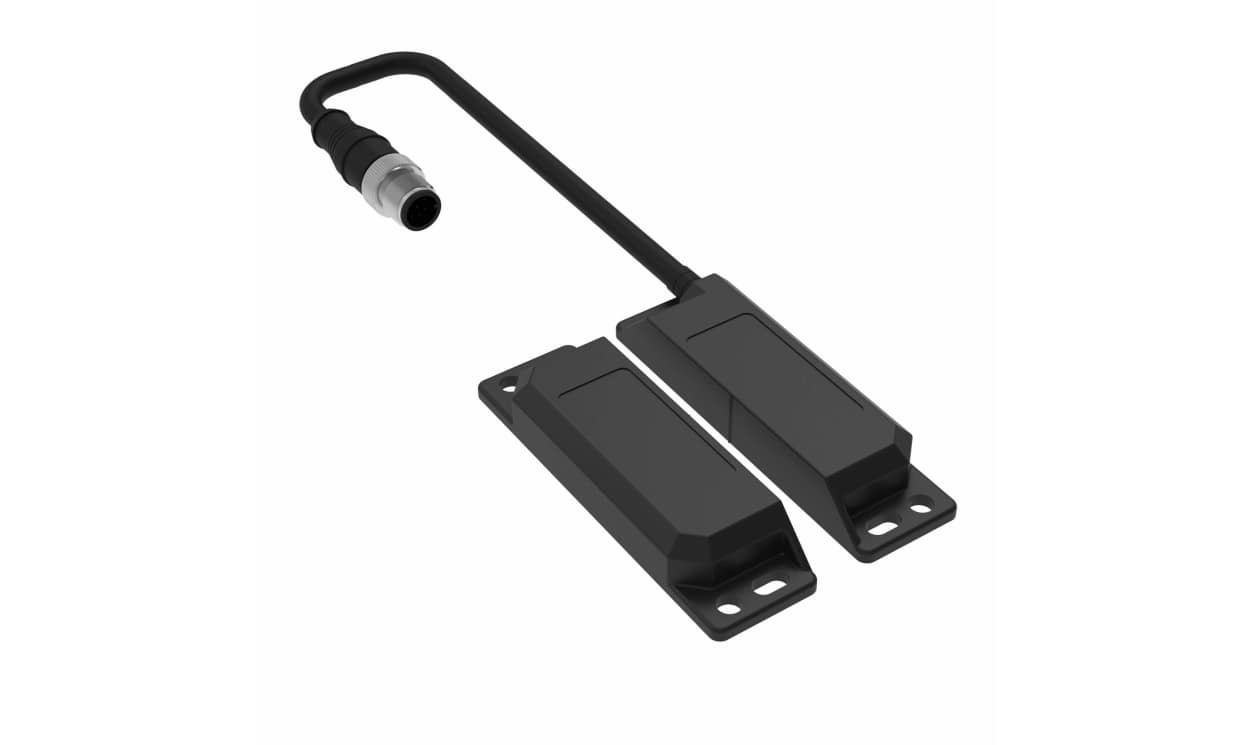 Omron F3S-TGR-NLPU-21-M1J8, F3S-TGR-N_U Series Magnetic Non-Contact Safety Switch, 24V dc, Plastic Housing, NO/2NC, M12