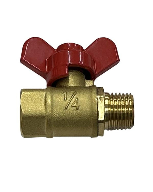 Brannan 39/036/0 | Mini Ball Valve for Pressure Gauges | 1/4 in BSP Female x Male, T-Handle - generaltechuae