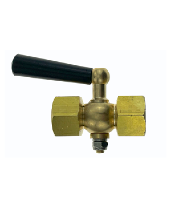 Brannan 39/207/9 | Brass Pressure Gauge Cock | 3/8" NPT F & F, with vent hole - generaltechuae (2)