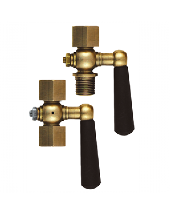 Brannan 39/001/0 | Brass Pressure Gauge Cock | 3/8" BSP F & F, without vent hole - generaltechuae