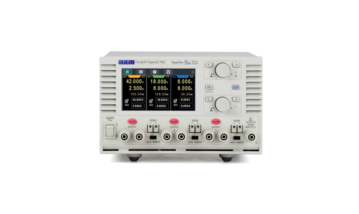 Aim-TTi FX Series Digital Laboratory Power Supply, 0 → 42V, 1 → 6000mA, 3-Output, 246W - generaltechuae