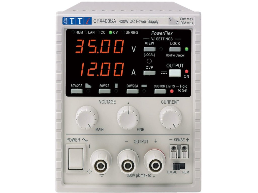 TTi CPX400SA | PowerFlex DC PSUs with Isolated Analog Remote Control | Single output 420 watt - generaltechuae