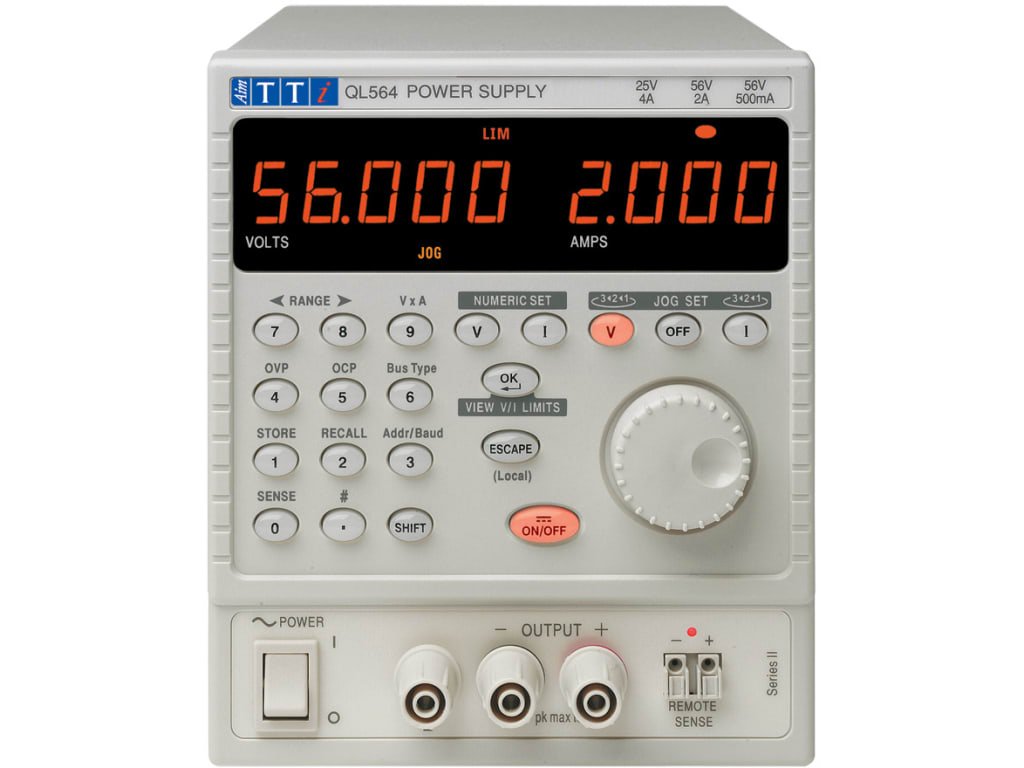TTi QL564 SII | Linear Regulated Precision Power Supply | Single 0-56V/0-4A - generaltechuae