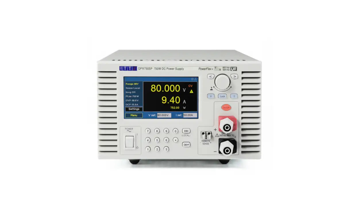 TTi QPX750SP | DC Power Supply | Bench/System | Single output, 80V/50A, 750W PowerFlex+, LAN & USB interfaces, GPIB Option - generaltechuae