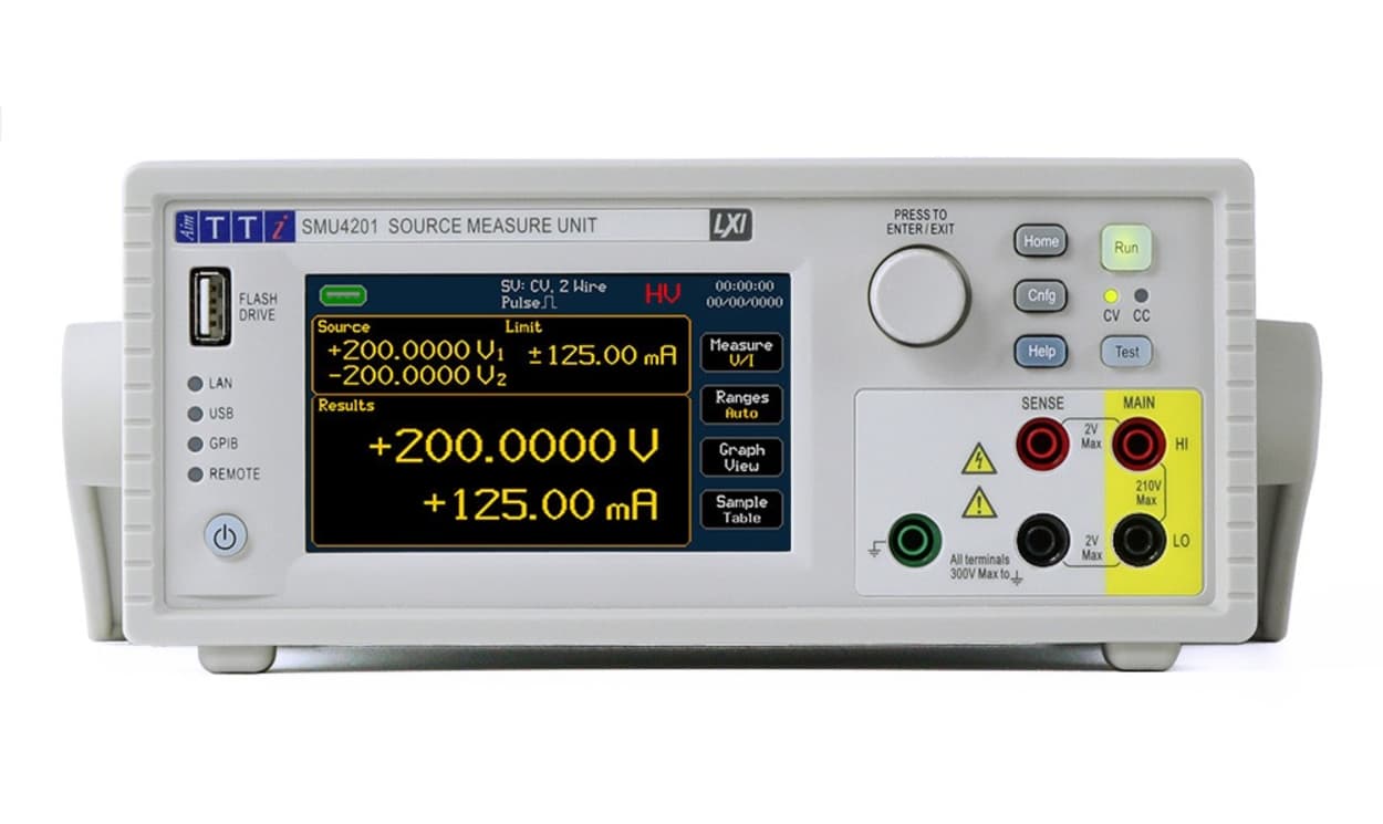 Aim-TTi SMU4000 Series Source Meter, 20 mV → 200 V, 1-Channel, 200 nA → 3 A, 25W Output
