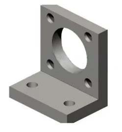 ASCO 43400307 | Mountings | Series 450 Cylinders | Type PES | High Foot MS3 | Bore Diameter 32mm - generaltechuae