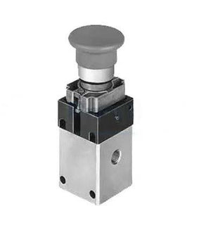ASCO 32000001 | Pilot valve | Panel Mounting | Black Flush Button | Series 320 | Function 3/2 Normally Closed