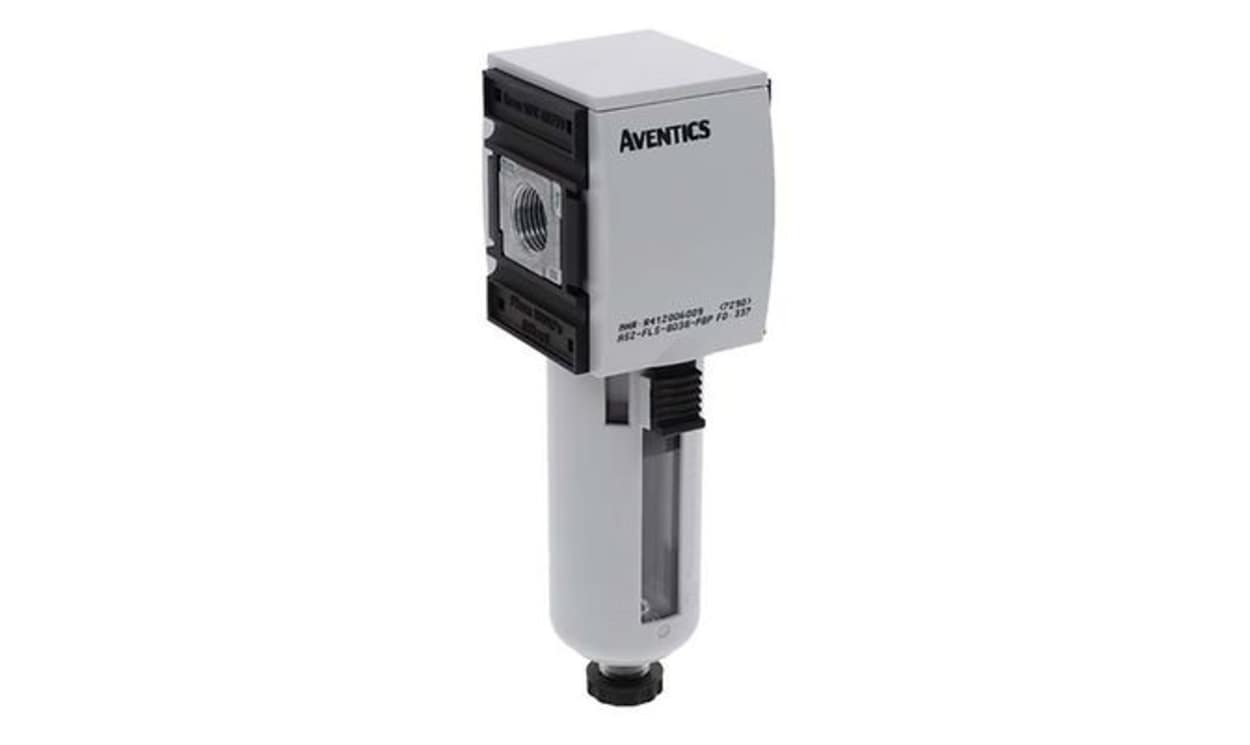 AVENTICS R412006009 AS2-FLS series 5μm G 3/8 1.5bar to 16 bar Filter 2100L/min max with Semi Automatic drain