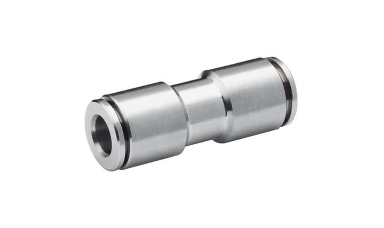 AVENTICS 1823386079 QR2-S-RSK Series Straight Fitting, Push In 6 mm, Push-in Connection Style