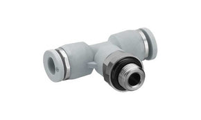 AVENTICS 2122210140 QR1-S-RTT Series T Fitting, G 1/4 to Push In 10 mm, Threaded Connection Style