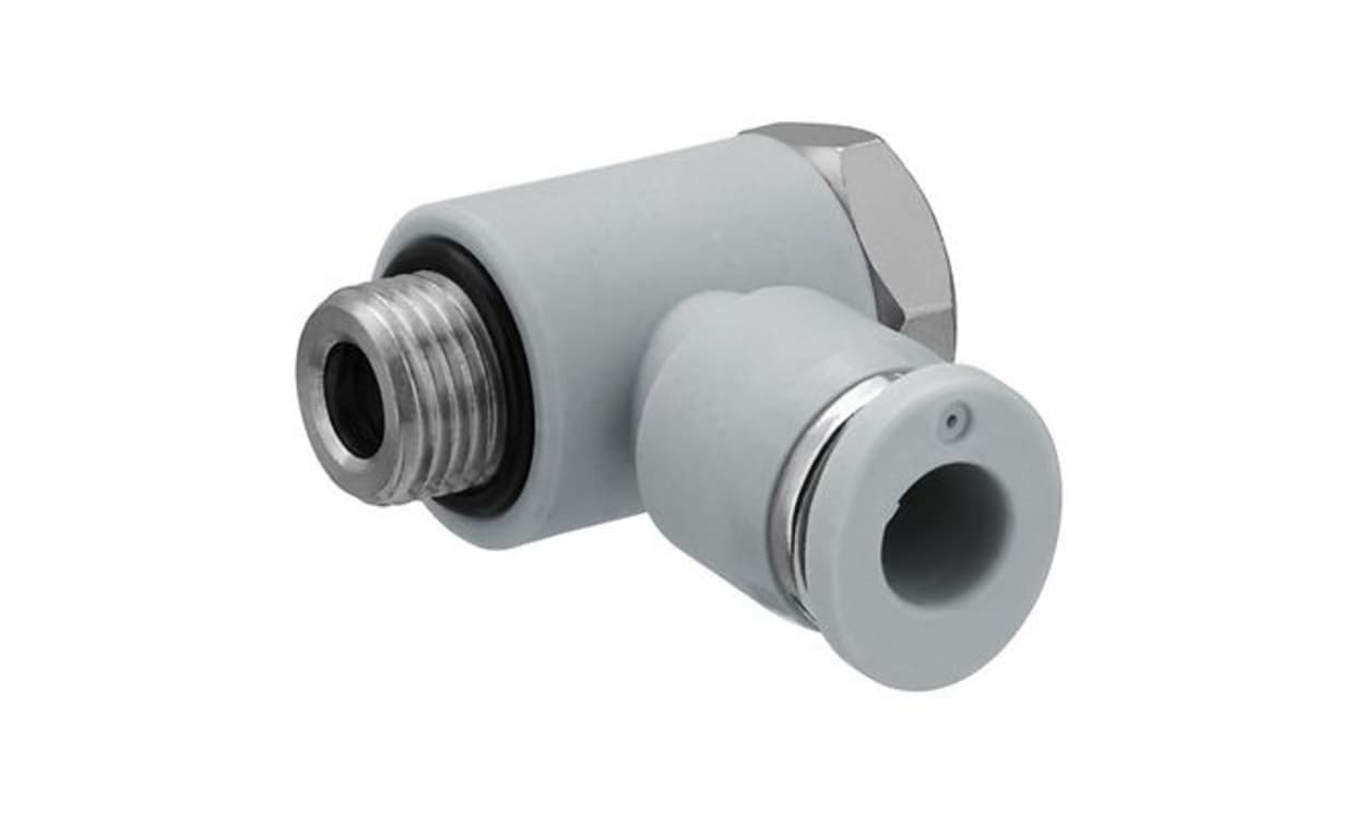 AVENTICS R412005236 QR1-S-RW1 Series, M5 to Push In 4 mm, Threaded Connection Style