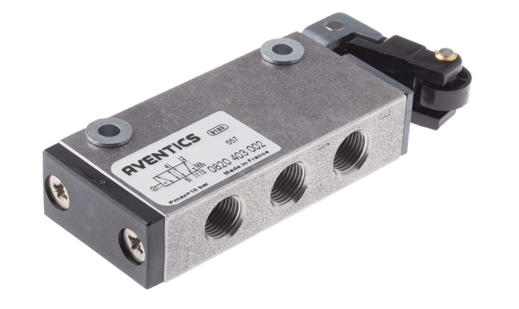 AVENTICS 0820403002 Roller 5/2 Pneumatic Manual Control Valve ST Series, G 1/8, 1/8in, III B - generaltechuae