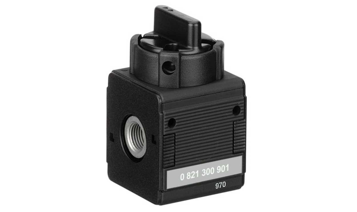 AVENTICS 0821300901 Rotary Knob 3/2 Pneumatic Manual Control Valve NL2-BAV Series, G 1/4, 1/4in, III B - generaltechuae