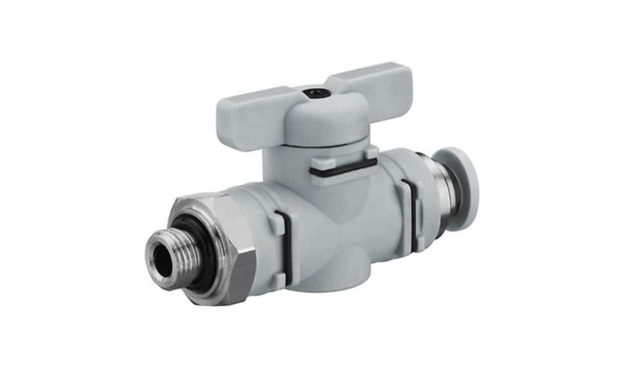 AVENTICS R412005490 Locking Shut-Off Valve Manual Blocking Of Air Supply Ball Valve QR1-BGS Series, G 1/8, 1/8in - generaltechuae