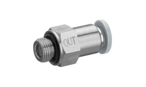 AVENTICS R412005566 QR1-ANR Non Return Valve G 1/8 Female Inlet, 6mm Tube Inlet, G 1/8 Male Outlet, 6mm Tube Outlet, 0.8