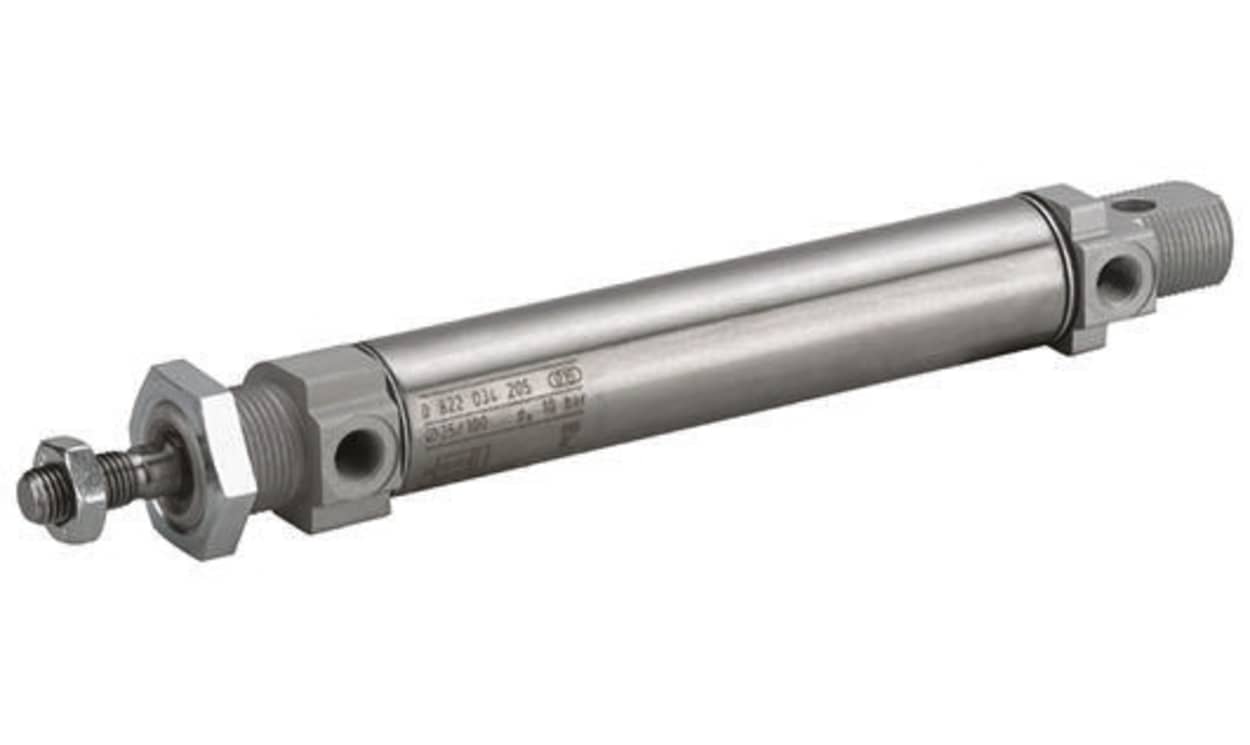 AVENTICS 0822034203 Pneumatic Piston Rod Cylinder - 25mm Bore, 50mm Stroke, MNI Series, Double Acting - generaltechuae