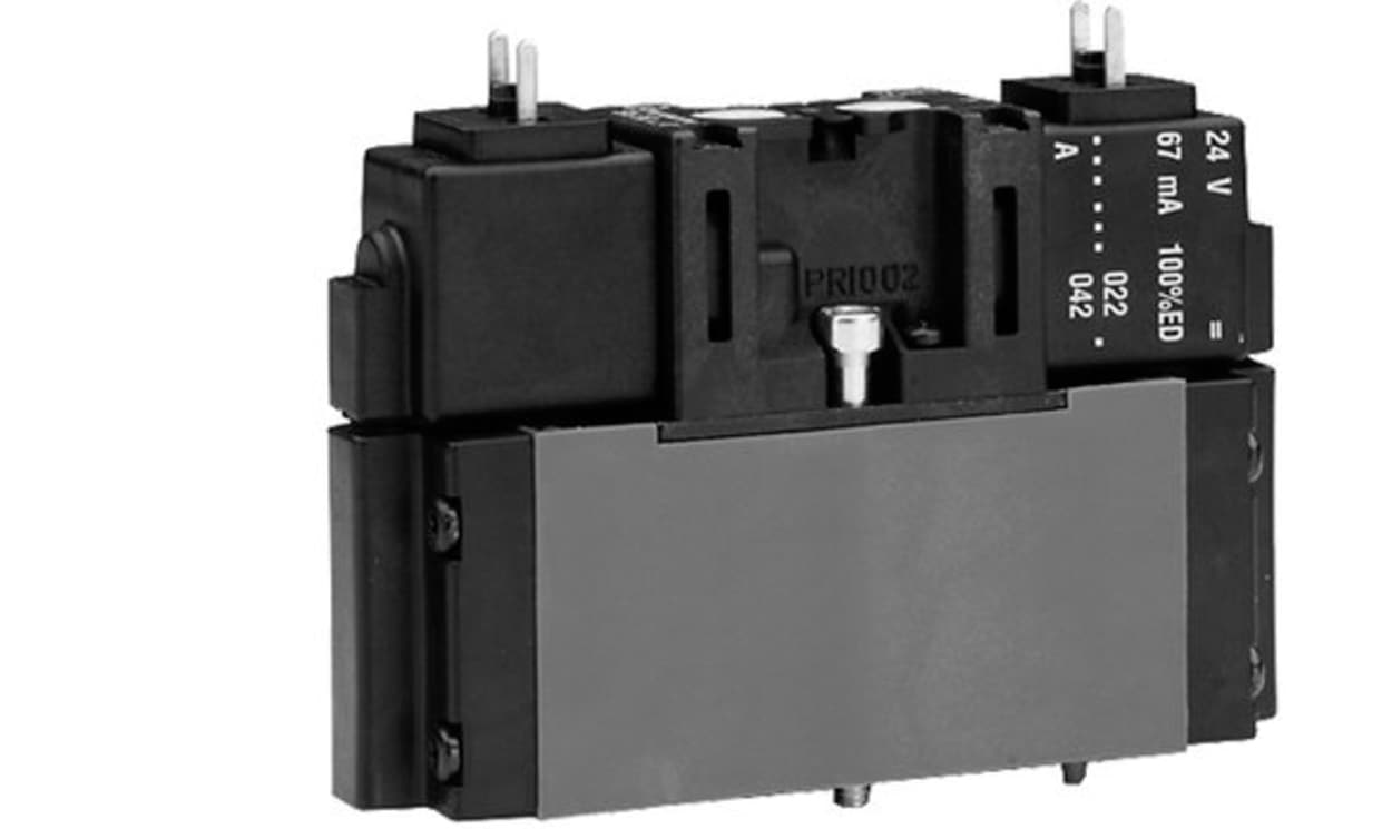 AVENTICS 5763820220 5/3 Pneumatic Solenoid Valve - Pilot/Pilot CD01-PA Series 12, 24V dc - generaltechuae