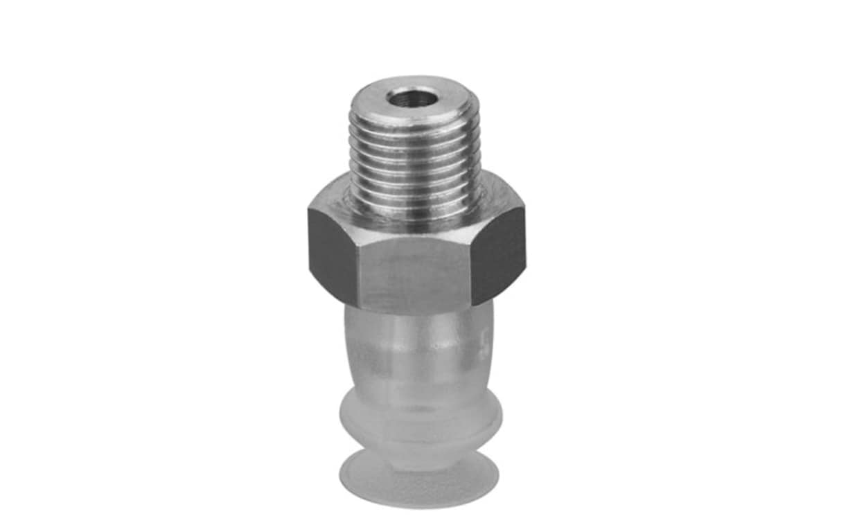 AVENTICS 1820415037 20mm Bellows Fluoromethyl Silicone Suction Cup , 1/8 in