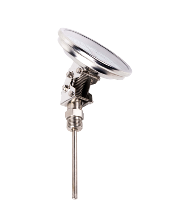 Brannan 74/238/0 | Slim Case Bimetal Dial Thermometer | 100 mm Adj. Angle, 0 to +120 °C/°F, 225 mm Stem, 1/2 in BSP - generaltechuae