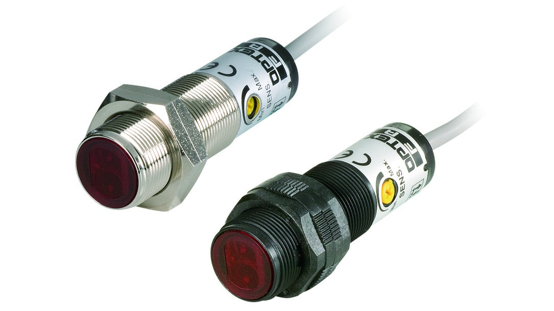 OPTEX FA C2DP-80CN | M18 Diffuse-Reflective Photoelectric Sensor | 0-800 mm, Plastic, M12 Connector, NPN