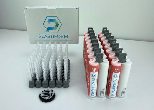 Plastiform CA-P51SD-16 | P51 SD Rigid Pasty Replication Compound | 16 x 50 ml Cartridges, 51 Shore D - generaltechuae