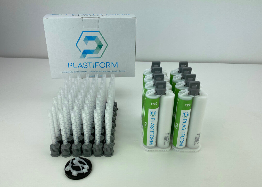 Plastiform CA-F20-8-PMUC | F20 Flexible Fluid Replication Compound | 8 x 50 ml Cartridges, 20 Shore A - generaltechuae