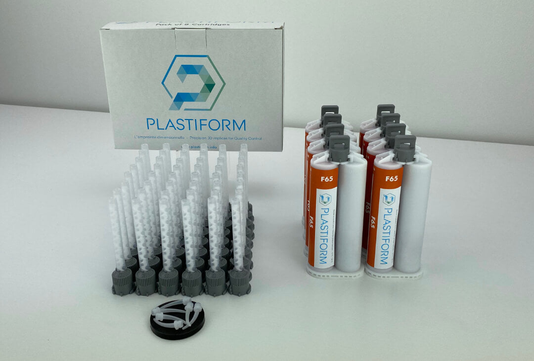 Plastiform CA-F65-8 | F65 Semi-Rigid Replication Compound | 8 x 50 ml Cartridges, 65 Shore A - generaltechuae