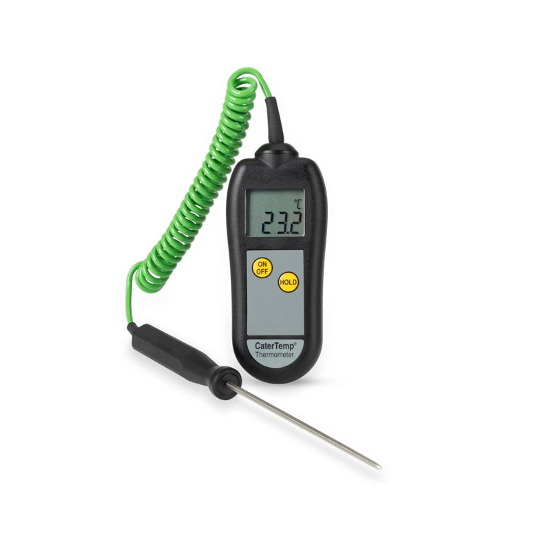 ETI 221-046 | CaterTemp Food Probe Thermometer | ±0.4 °C, Coiled Lead Probe - generaltechuae