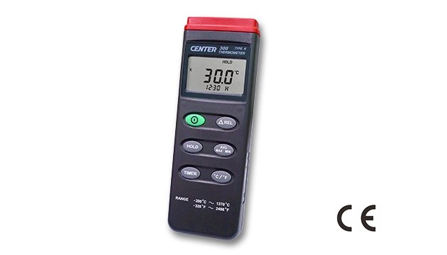 CENTER 300 Thermometer | Range  K type: -200~1370℃ ; -328~2498℉ - generaltechuae