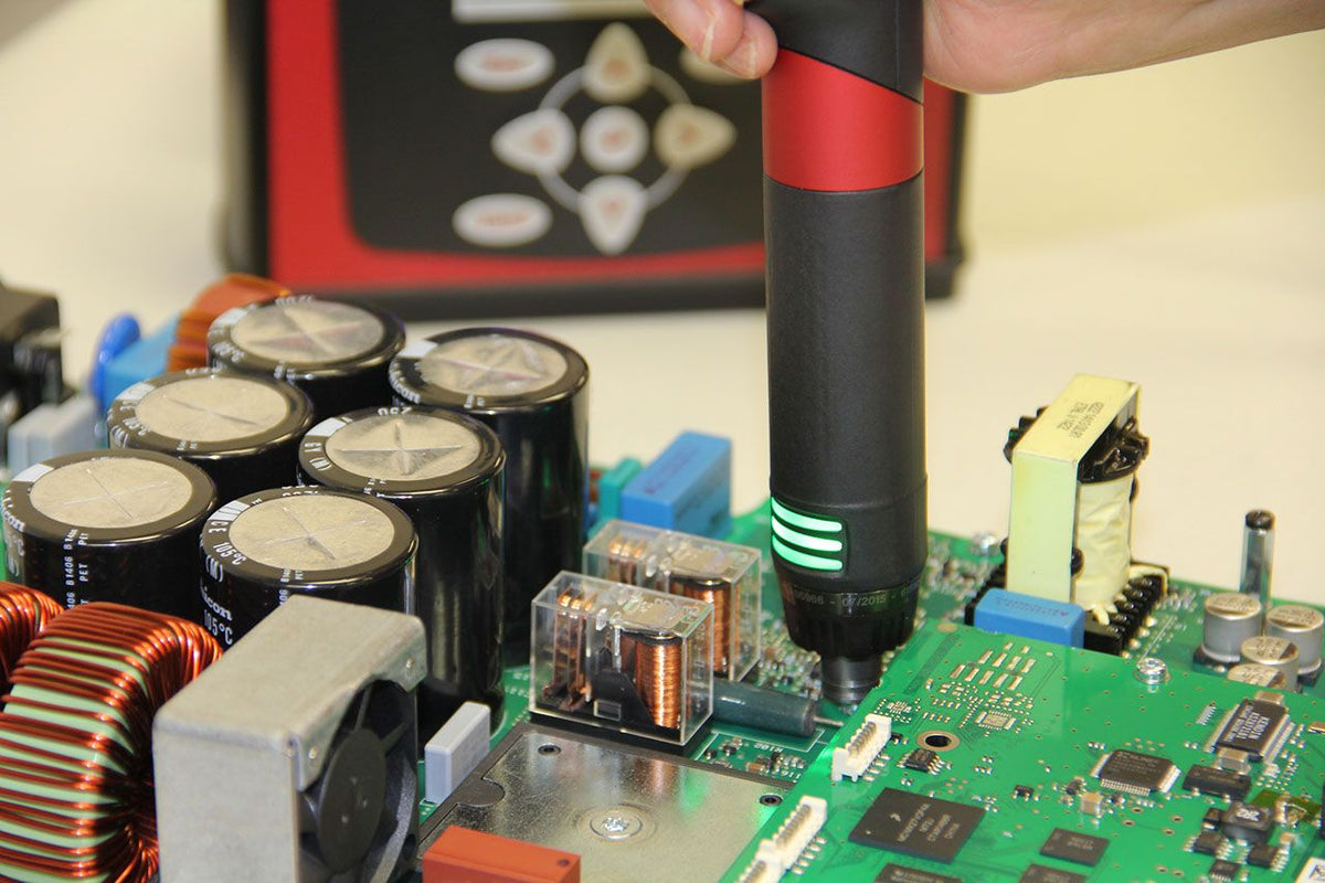 Desoutter ERXS20 | Transducerized In-Line Ultra-Low Torque Screwdriver | 0.2 Nm, 1000 rpm, Halfmoon