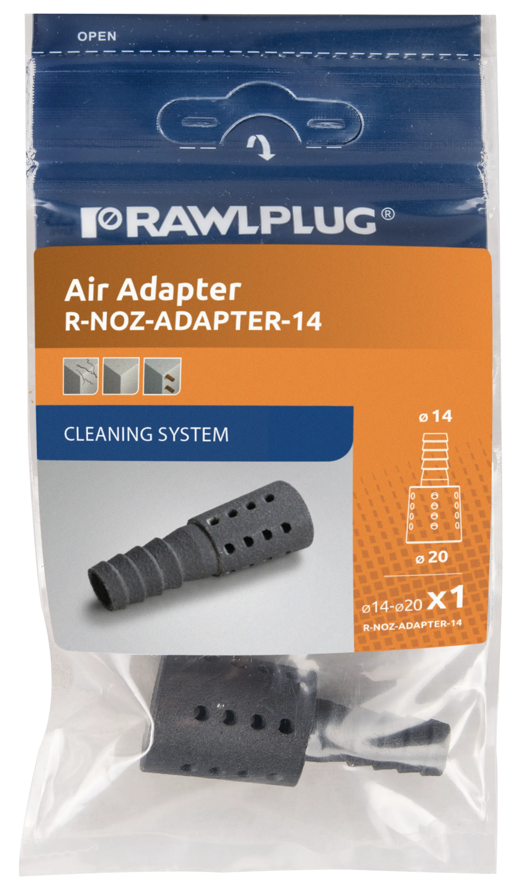 Rawlplug R-NOZ-ADAPTER-14 | R-NOZ-ADAPTER Blow-Through Hole Cleaning Nozzle | For M14-M20 holes - generaltechuae (4)