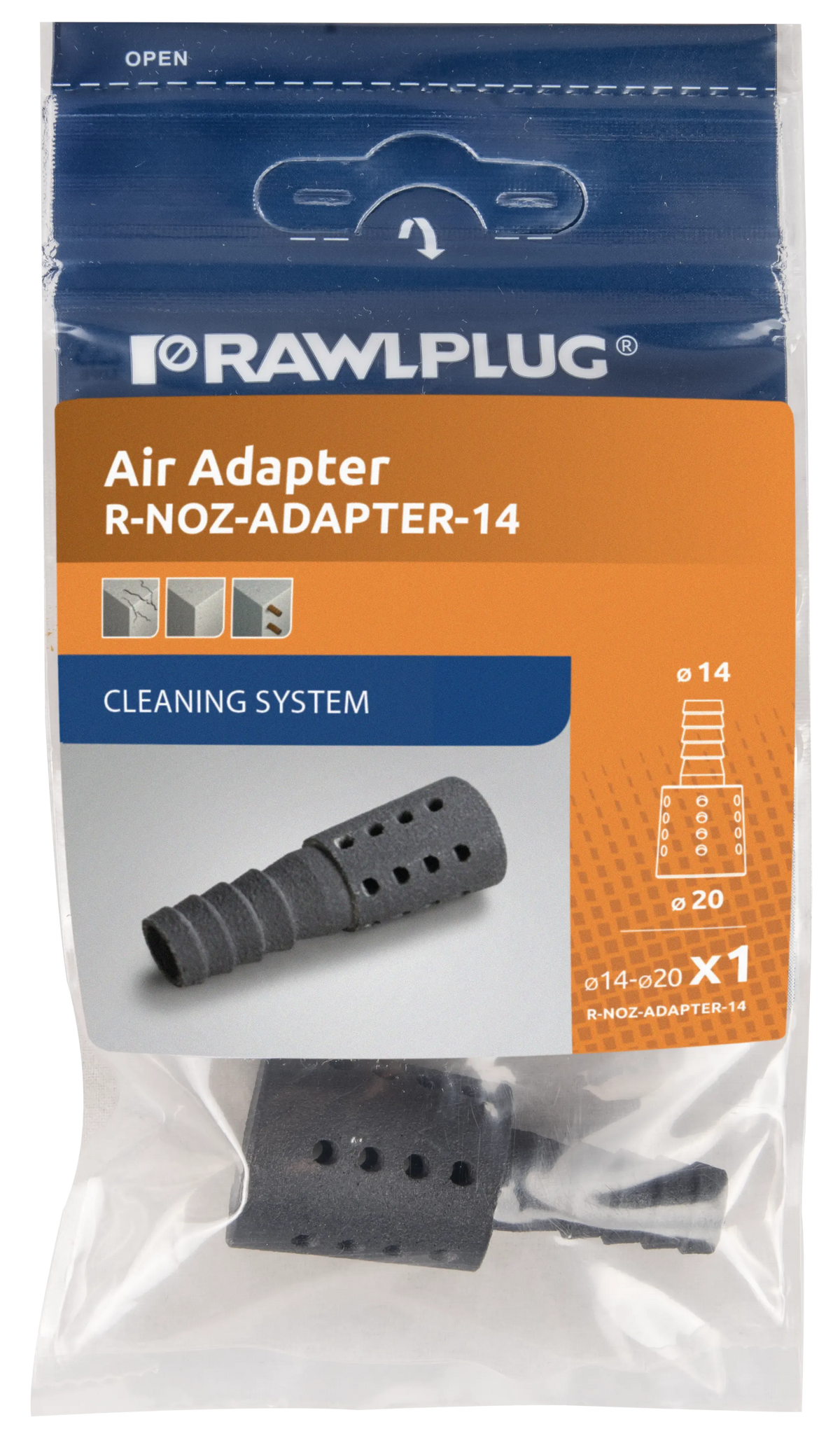 Rawlplug R-NOZ-ADAPTER-14 | R-NOZ-ADAPTER Blow-Through Hole Cleaning Nozzle | For M14-M20 holes - generaltechuae (4)