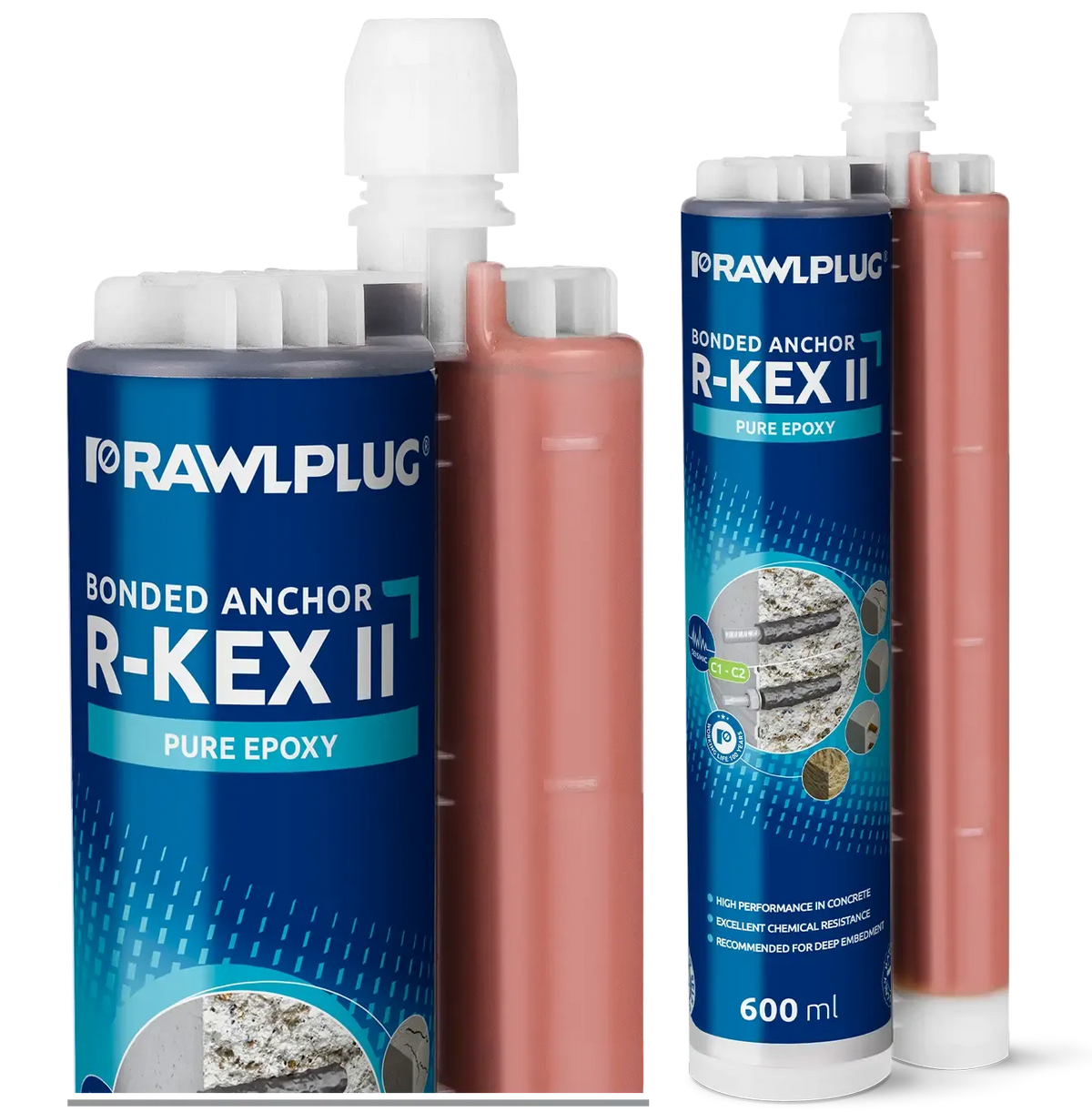 Rawlplug R-KEX-II-600 | R-KEX-II Epoxy Bonded Anchor 3:1 | 600 ml cartridge - generaltechuae