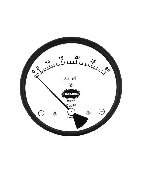 Brannan DG010 | Differential Pressure Gauge, Piston Type | 0-0.15 to 0-70 bar - generaltechuae