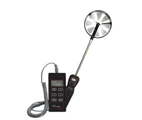Dwyer Instruments 473B-1 | Vane Thermo-Anemometer Test Instrmt | 100mm | Air Vel | Vol Air Flow | Temp | Humidity - generaltechuae