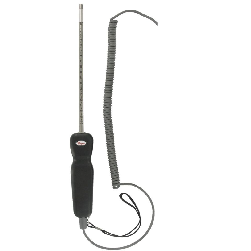 Dwyer Instruments AP1 | Thermo Anemometer Air Velocity & Temperature probe with coiled cable | 8" insertion length - generaltechuae