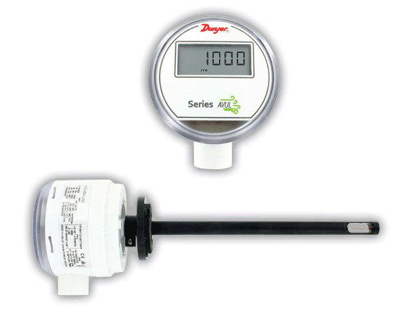 Dwyer Instruments AVUL-3DM1-LCD | Air velocity transmitter | 3% of reading accuracy | Duct mount | Modbus® communications | with LCD - generaltechuae