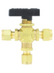 Dwyer Instruments 3MSV-SD220 | Compact 3-way ball valve | 316SS | 1/4" tube | 3.18 mm orifice - generaltechuae