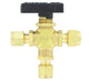 Dwyer Instruments 3MSV-SF240 | Compact 3-way ball valve | 316SS | 1/4" female NPT | 6.35 mm orifice