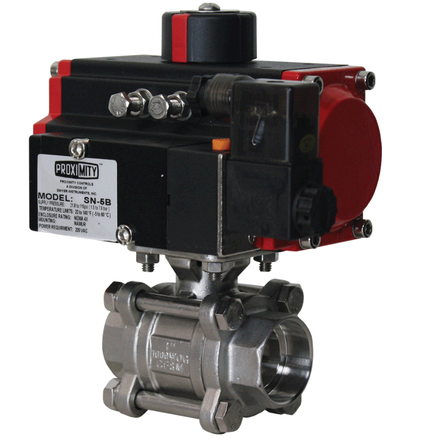 Dwyer Instruments WE05 | 3-Piece socket weld stainless steel ball valve - generaltechuae