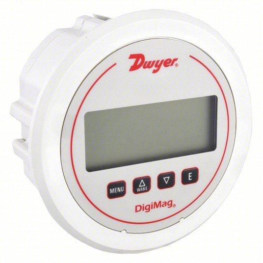 DWYER Digital Differential Pressure Gauge | Range 0 to 10 in wc | 1/8 in Tubing, Back, LCD | DigiMag DM-1000, - generaltechuae