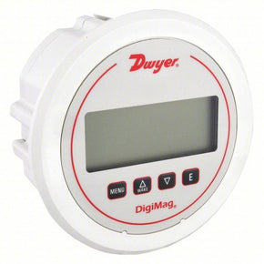 DWYER Digital Differential Pressure Gauge | Range  0 to 5 in wc | 1/8 in Tubing, Back, Round | DigiMag DM-1000, - generaltechuae