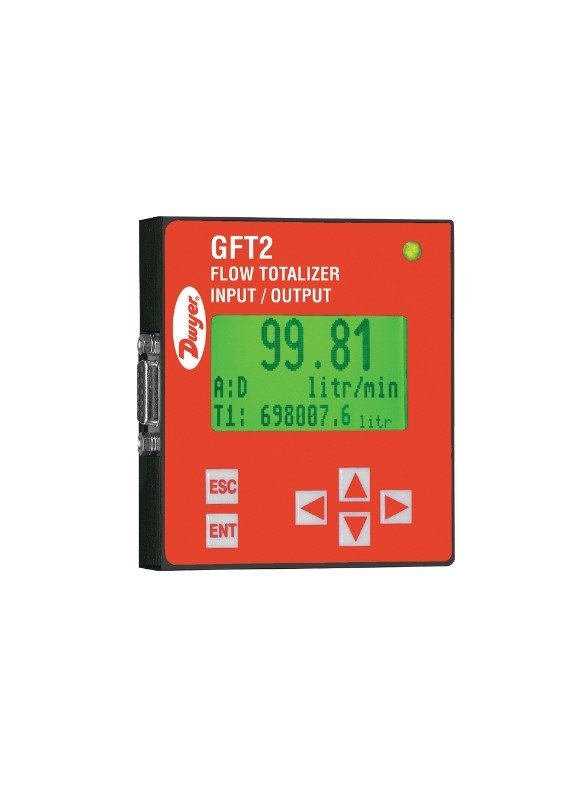 Dwyer Instruments GFT2-05-RS485 | Flow totalizer | 0-5 VDC input | RS-485 serial communication - generaltechuae