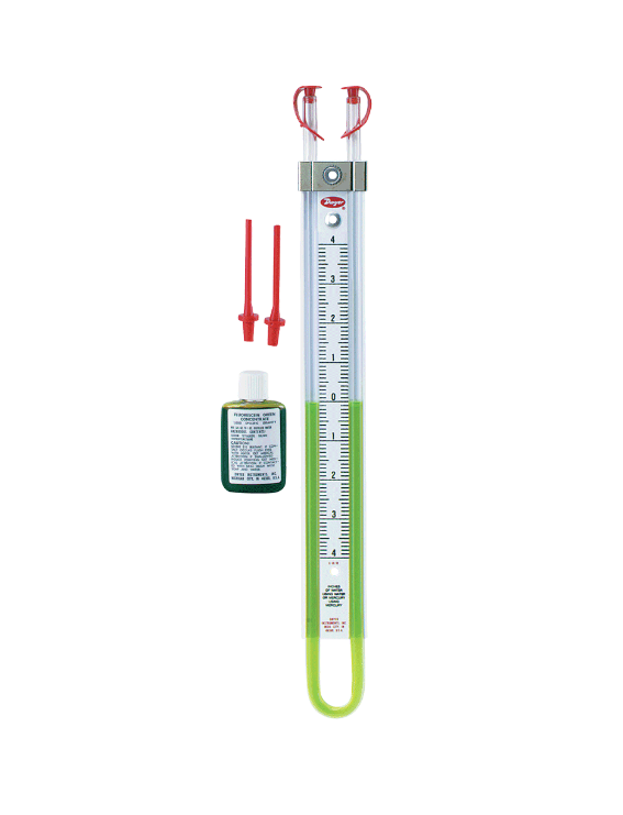 Dwyer Instruments 1222-M400-D | U-tube manometer | Range 200-0-200 mm w.c. - generaltechuae